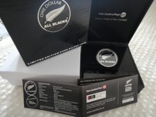 NEW ZEALAND 2011 ALL BLACKS SILVER ONE 1 DOLLAR SILVER PROOF PP HAKA RUGBY RAR
