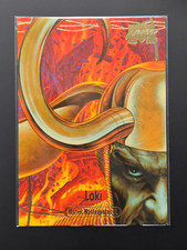 2023 Marvel Masterpieces XL (5"x7") Gold Foil #60 LOKI / Trading Cards