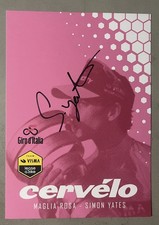 Simon Yates handsignierte 8x6 Cervelo Giro d’Italia Promo Karte - Team Visma 