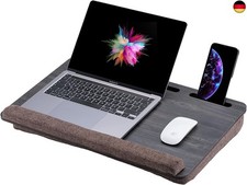 Vigo Wood Laptoptisch - Laptop Unterlage Ständer bis zu 17,3 Zoll - Kissen 