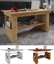 Holz Couchtisch Kobila höhenverstellbar ausziehbar