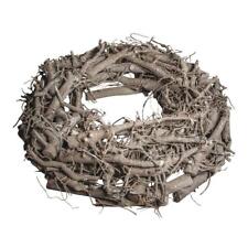 Weidenkranz weiß gewischt 30cm ø, Höhe 8cm Türkranz Tischkranz Deko Holz Kranz