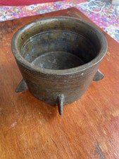 Seltener antiker Bronze-Mörser mit 5 Füßen – Barock 17./18. Jh. – 3,7 kg