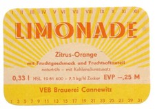 AFG DDR-Etikett Limonade