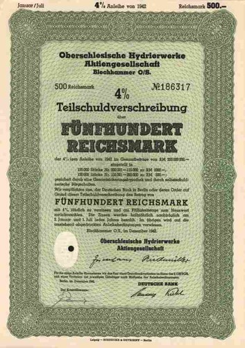 Oberschlesische hydrierwerke - oberschlesische,
