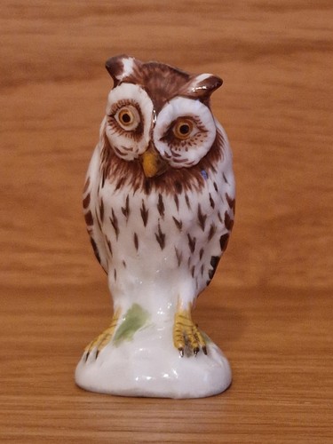 Meissen miniatur eule - miniatur,