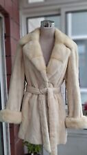 Genuine fur coat sheared