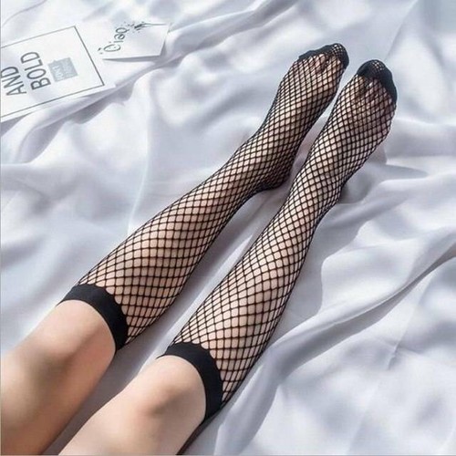 Netz kniestrümpfe socken - netz,