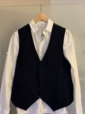 Herren Kinder Weste Dunkelblau Zum Anzug/ Festlich Gr. Xs Von Hisdern