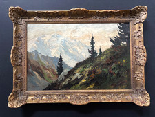 Ölgemälde Berglandschaft - Otto Ackermann-Pasegg