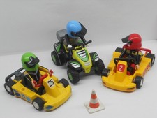Go Kart und Quad mit Fahrer + Figuren + Racing + Fahrzeug + Zubehör + Playmobil