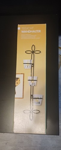 Teelicht wandhalter schwarz - wandhalter,,