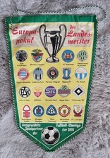 Wimpel  DDR Europapokal Landesmeister;  Spielpartner: FC BAYERN HSV b. LIVERPOOL