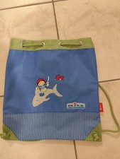 Turnbeutel Sportbeutel Kindergarten Kita * Blau Grün * Jungen * Sigikid * 