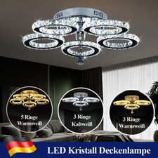 Kristall Deckenlampe LED Deckenleuchte Schlafzimmer Lampe Kronleuchter Lüster DE