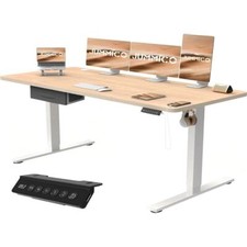 Höhenverstellbarer Schreibtisch Computertisch Elektrisch Memory 180x80cm Groß