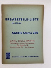 Original Ersatzteilliste Nr.452.5/6 Sachs Stamo 280 Motor
