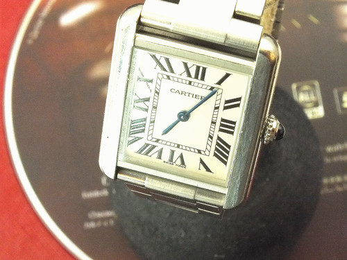 Cartier tank solo - tank, edelstahl