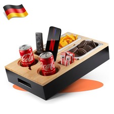 Couchbar Snackbar Sofatablett Snackbox aus Bambus inkl Geschenkbox de