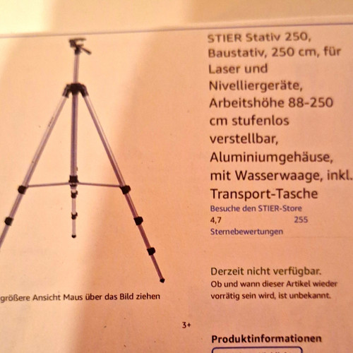 Stier baustativ 250 - stier, cm