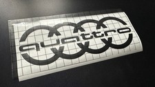 Audi Quattro Ringe Aufkleber 20x7 Dekorfolie KFZ Auto 3M (2Stk) Logo