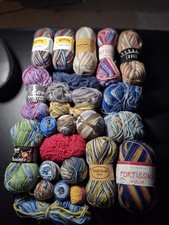 Sockenwolle - Reste  ,  4 - fach, hochwertige Marken , 820g , (4)