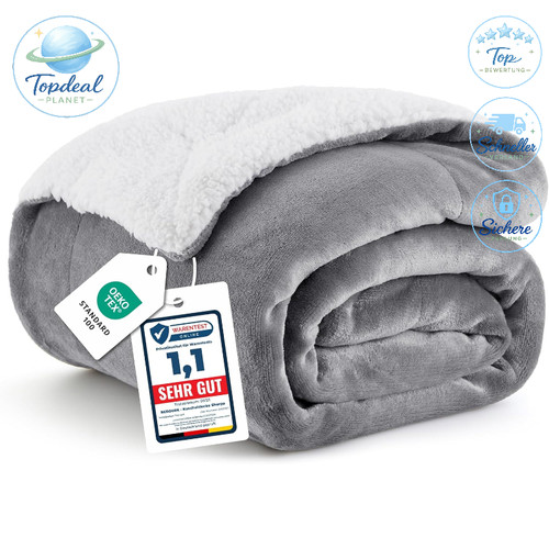 Kuscheldecke warm sherpa - kuscheldecke,