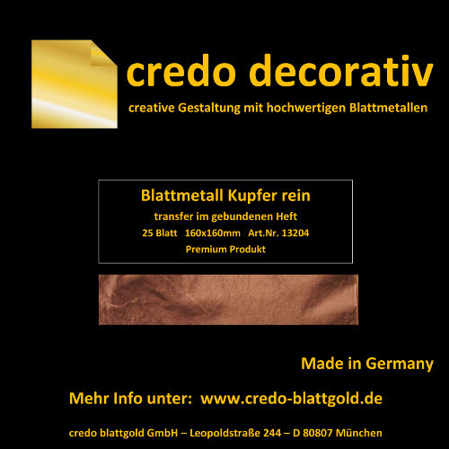 Schlagmetall kupfer transfer - kupfer,