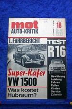 MOT 18/66 VW 1500 Saab Sonett II Renault R 16