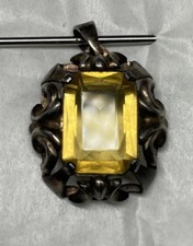 Antiker Citrin-Anhänger (Ca