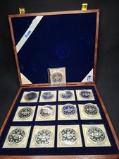 Göde - Die Ersten EURO Gedenkmünzen Set in edlem Holzkaste (999 Silber)