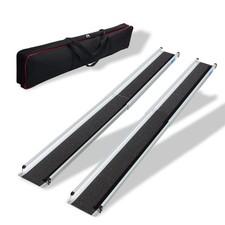 TRUTZHOLM 2 x Teleskoprampe 135 - 244cm Traglast 272kg Alu Rollstuhlrampe B-Ware