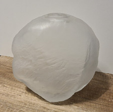 Vintage! Schwere Glas Vase