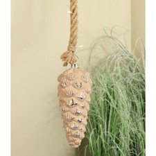 Hänge Deko Glaszapfen mit Led