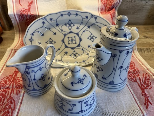 Geschirr indisch blau - geschirr, ,