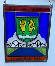 STAIN GLASS ORNAMENT WALDBAUER