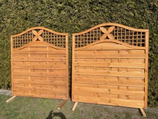 Sichtschutzzaun/Kiefer Imprägniert/top Zustand /als 2er-Set