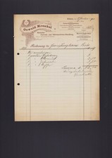 DÖBELN, Rechnung 1900, Oswald Krenkel Mechaniker Fahrrad-Nähmaschinen-Handlung