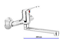 Armatur Wand Einhebelmischer Küchenarmatur für Wandmontage Auslauf 20cm 