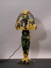 rh3/1  Jugendstil Pilzlampe „Le verre Francais“  Frankreich 2. Hälfte 20. Jh.