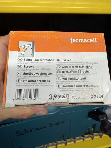 Fermacell schrauben x 40 - 3,9,