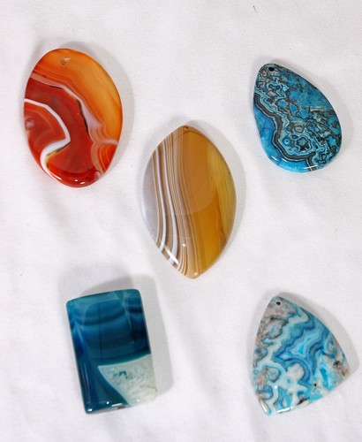 Gemischte achat cabochon - 5,