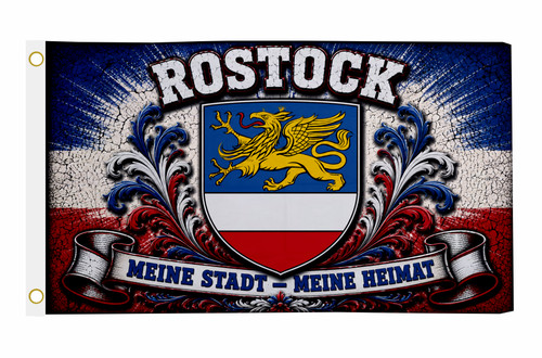 Fahne flagge rostock - fahne, meine