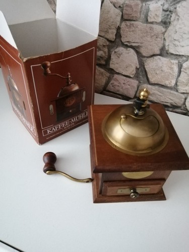 Kaffeemühle alter stil holz - kaffeemühle, holz/