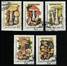 Pilze kompletter Satz 1986
