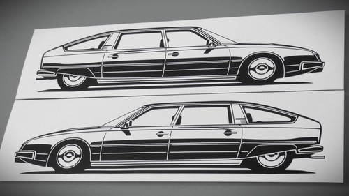 Citroen prestige sticker - citroen,