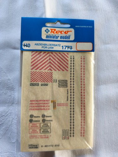 Roco miniatur abziehbilder - roco,