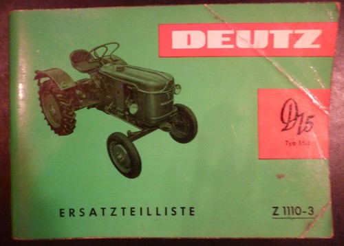 Deutz schlepper d15 - deutz,