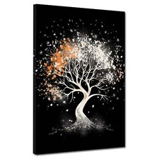 Abstrakt weißer Baum Dark