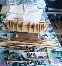 Del Prado- Baue die Bounty Holzmodell  Schiff Segelschiff -angefangen-